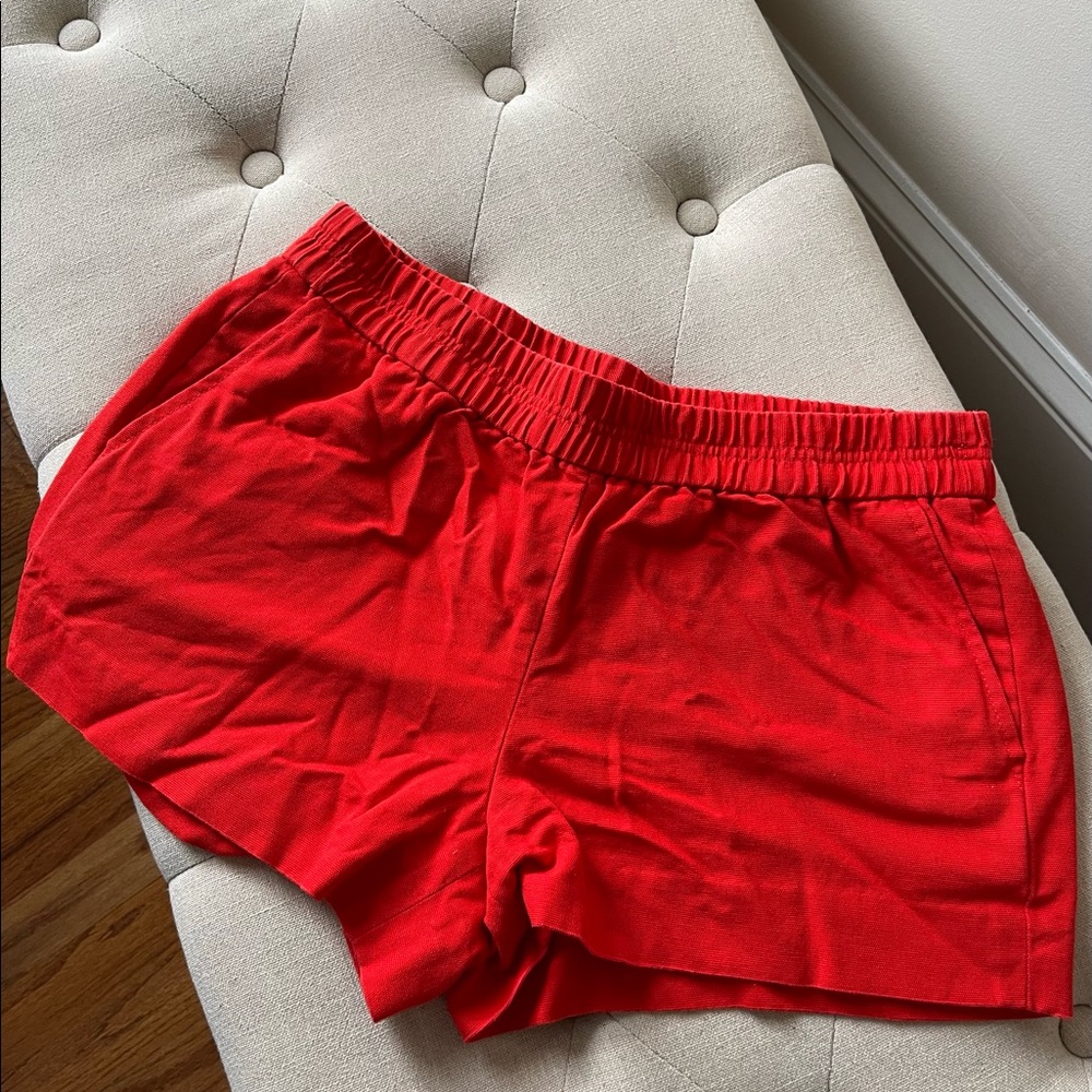 Red J Crew Shorts